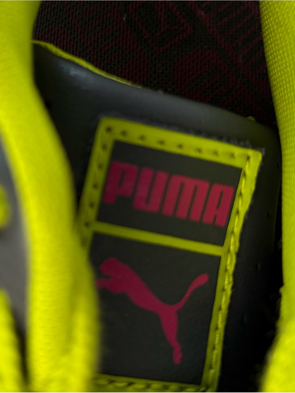 Puma California color block Sneakers gray with Neon Green Laces Women’s Size 8 - Picture 10 of 10